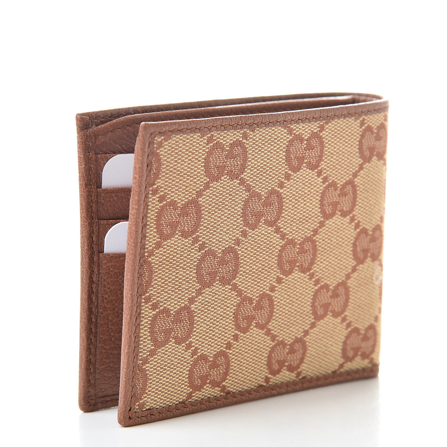 Gucci X MLB Monogram NY Yankees Bi-Fold Wallet Beige Ruggine Ivory 3 of 9