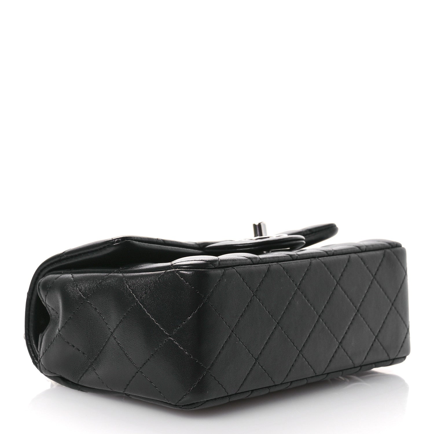 Chanel Lambskin Quilted Mini Rectangular Flap Black 4 of 11