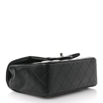 Chanel Lambskin Quilted Mini Rectangular Flap Black 4 of 11