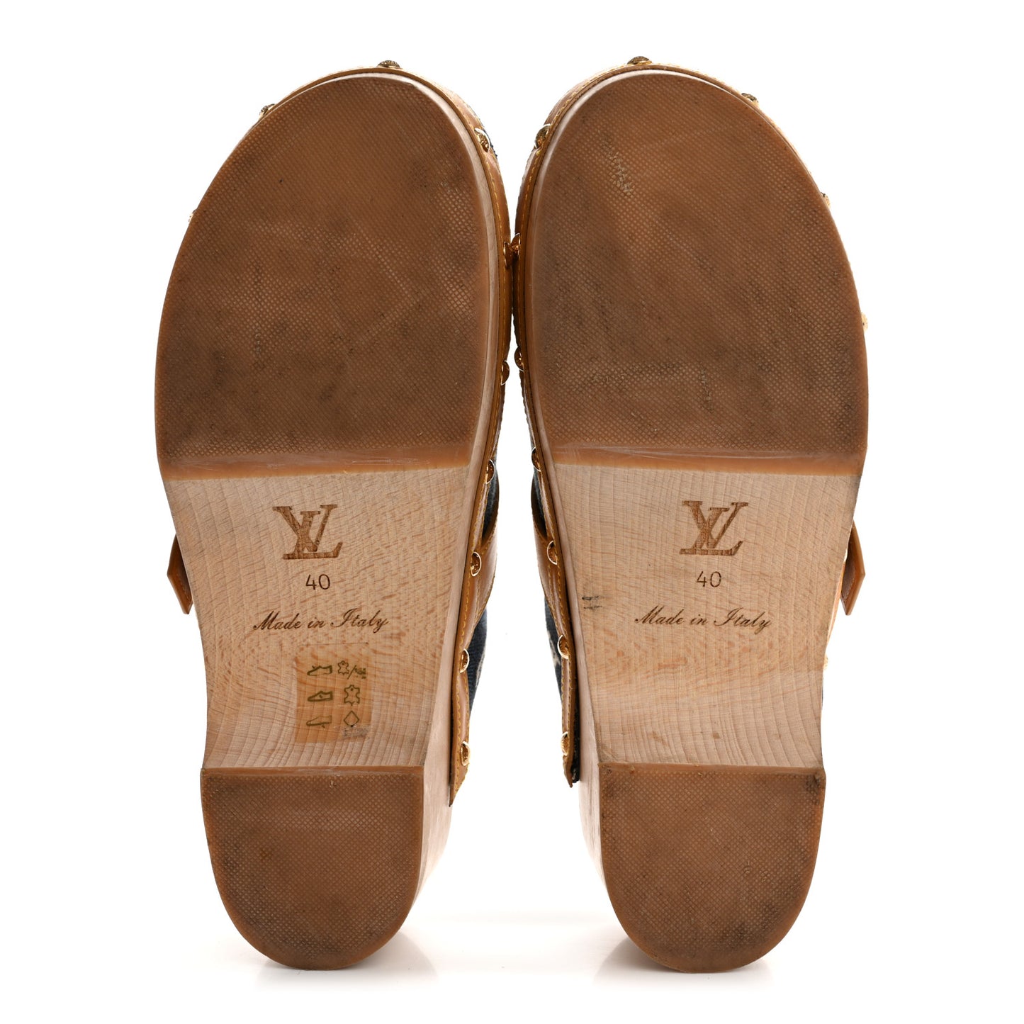 Jacquard Since 1854 Cottage Clog Mules 40 Blue