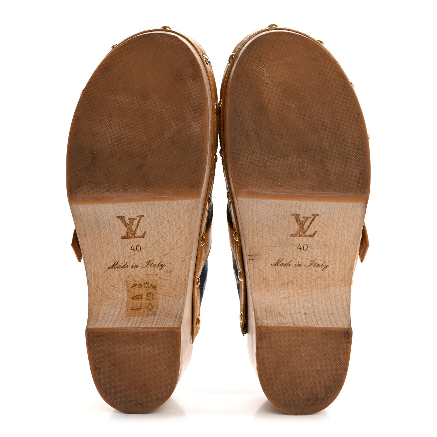 Louis Vuitton Jacquard Since 1854 Cottage Clog Mules 40 Blue 6 of 12
