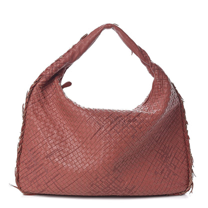 Bottega Veneta Nappa Intrecciato Fuzzy Maxi Veneta Hobo Dusty Rose 1 of 9