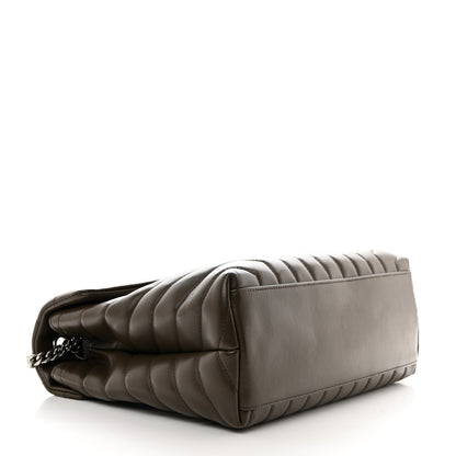 Saint Laurent Calfskin Y Quilted Monogram Medium Loulou Chain Satchel Faggio 4 of 10