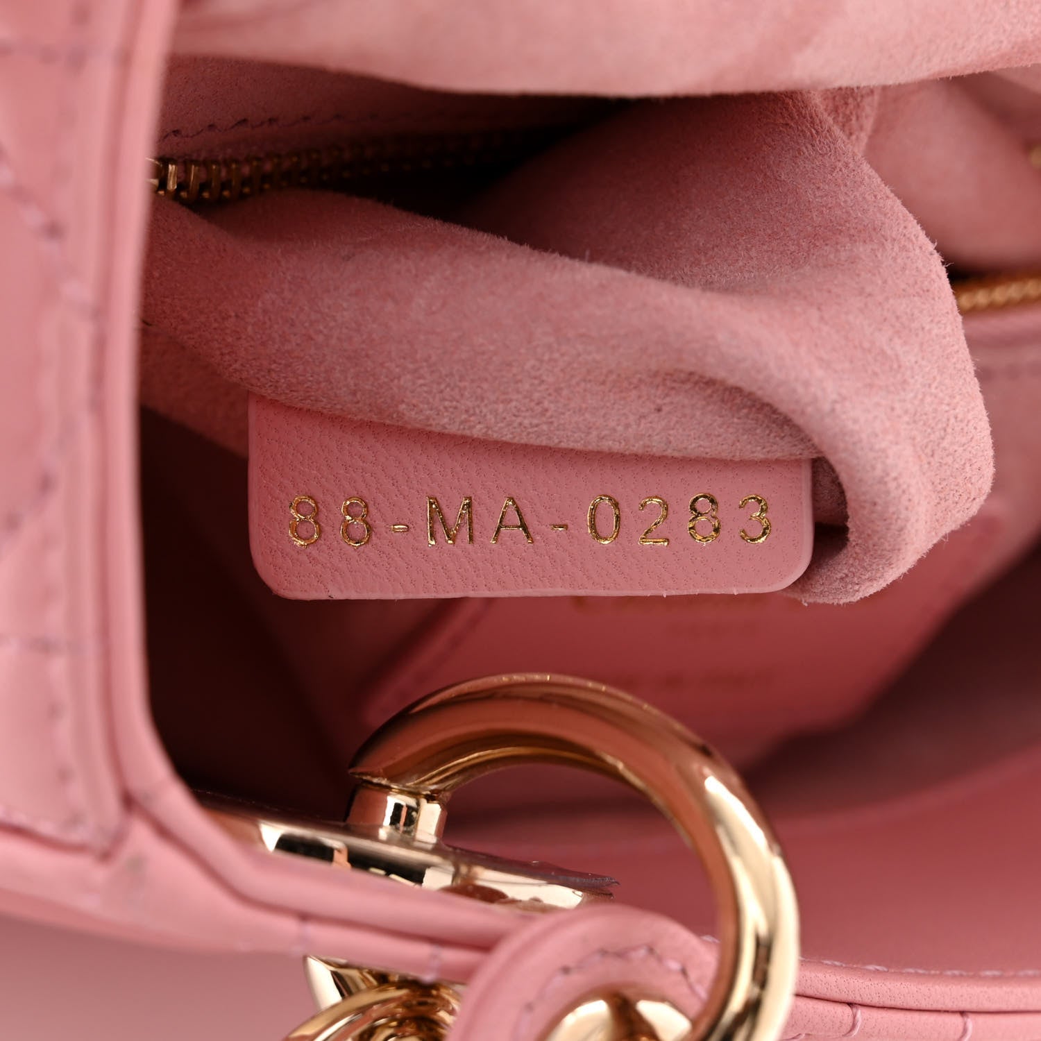 Christian Dior Lambskin Cannage Mini Lady Dior Light Pink 7 of 11