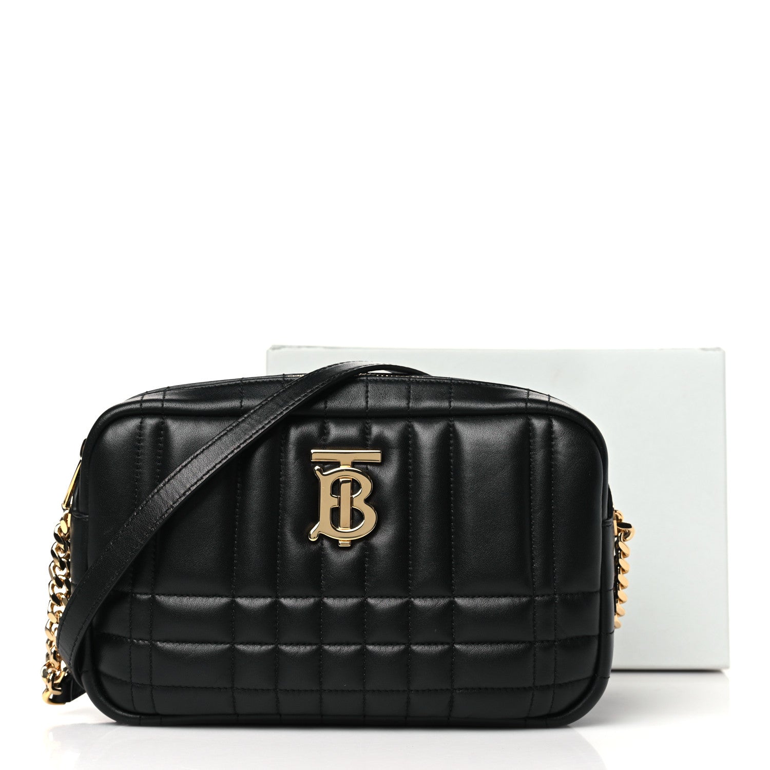 Burberry Calfskin Quilted Small Lola Camera Bag Black 10 of 10