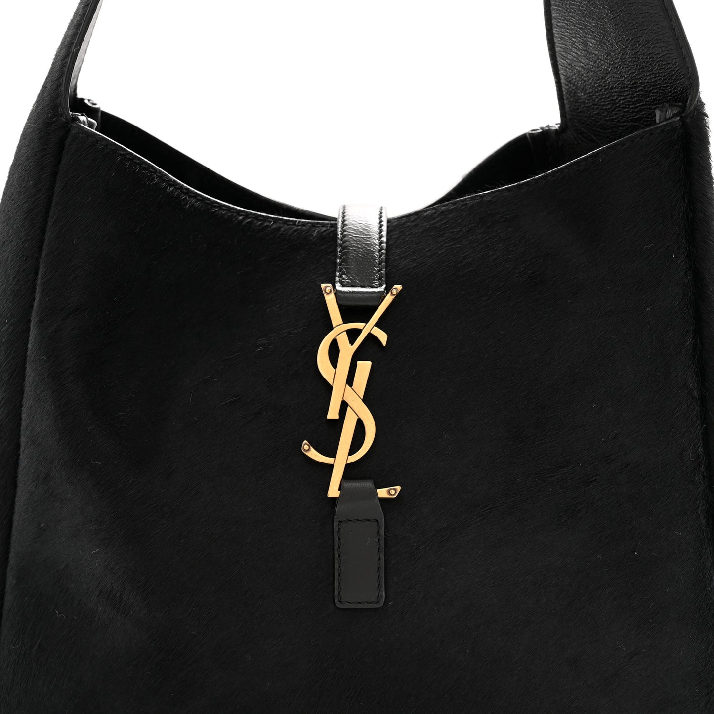 Calf Hair Small Le 5 A 7 Soft Hobo Black