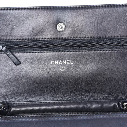 Chanel Caviar Timeless CC Wallet On Chain WOC Black 8 of 14