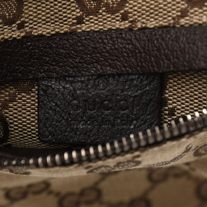 Gucci GG Monogram Web Double Pocket Belt Bag Dark Brown 6 of 12