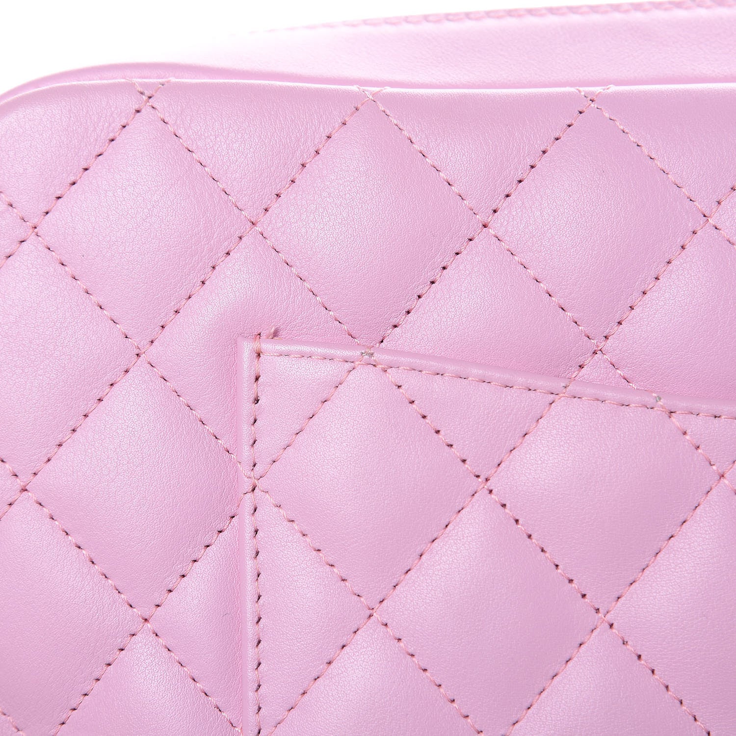 Chanel Calfskin Quilted Cambon Camera Bag Pink Black 10 of 11