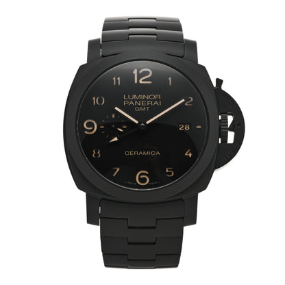 Panerai Titanium Ceramic 44mm Luminor Marina 1950 3 Days GMT Tuttonero Automatic Watch Black PAM00438 1 of 5