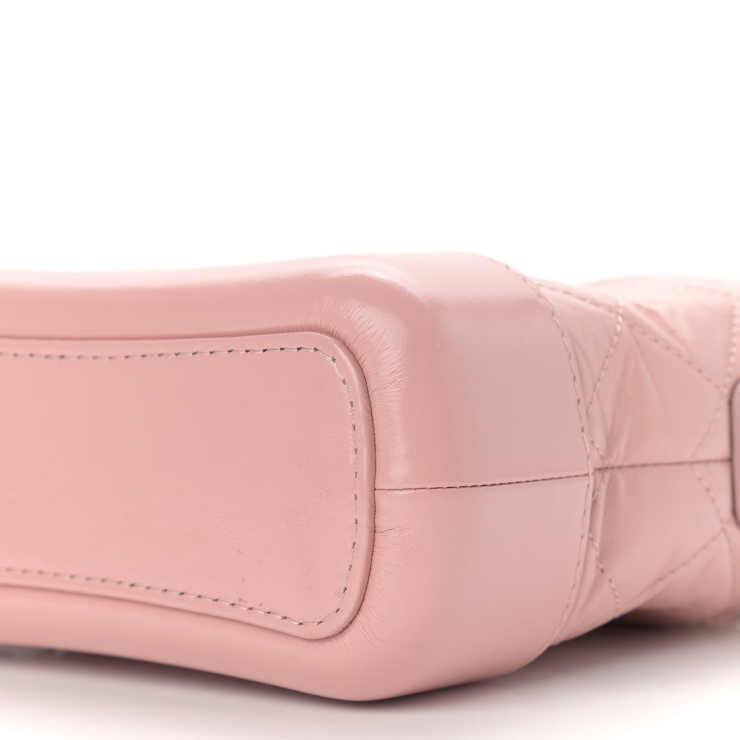 Aged Calfskin Quilted Small Gabrielle Hobo Pink