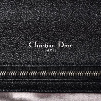 Christian Dior Grained Calfskin Medium Diorama Flap Bag Black 7 of 8