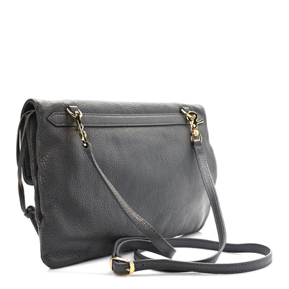 Balenciaga Chevre Gold Metallic Edge Hardware Envelope Clutch Gris Acier 3 of 10