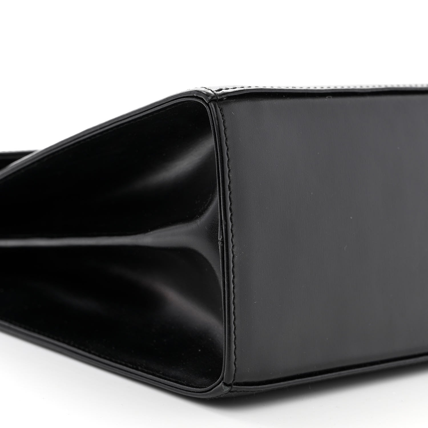 Salvatore Ferragamo Brushed Off Calfskin Small Iconic Top Handle Black 8 of 9