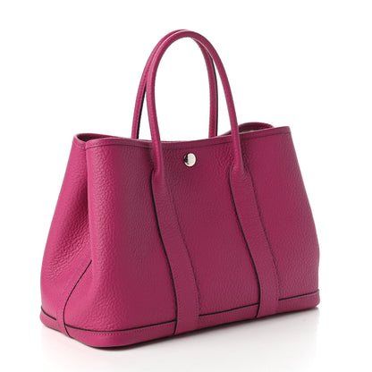 Hermes Vache Country Garden Party 30 TPM Rose Pourpre 3 of 11