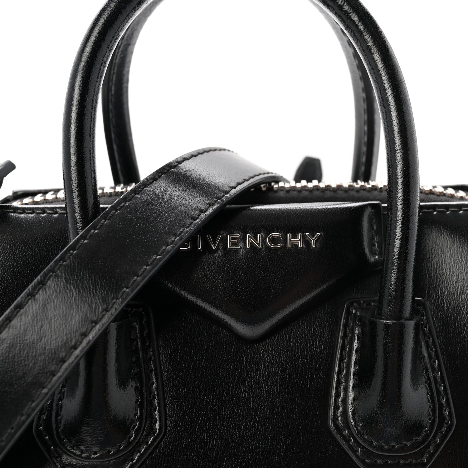 Givenchy Shiny Lord Calfskin Mini Antigona Black 8 of 10