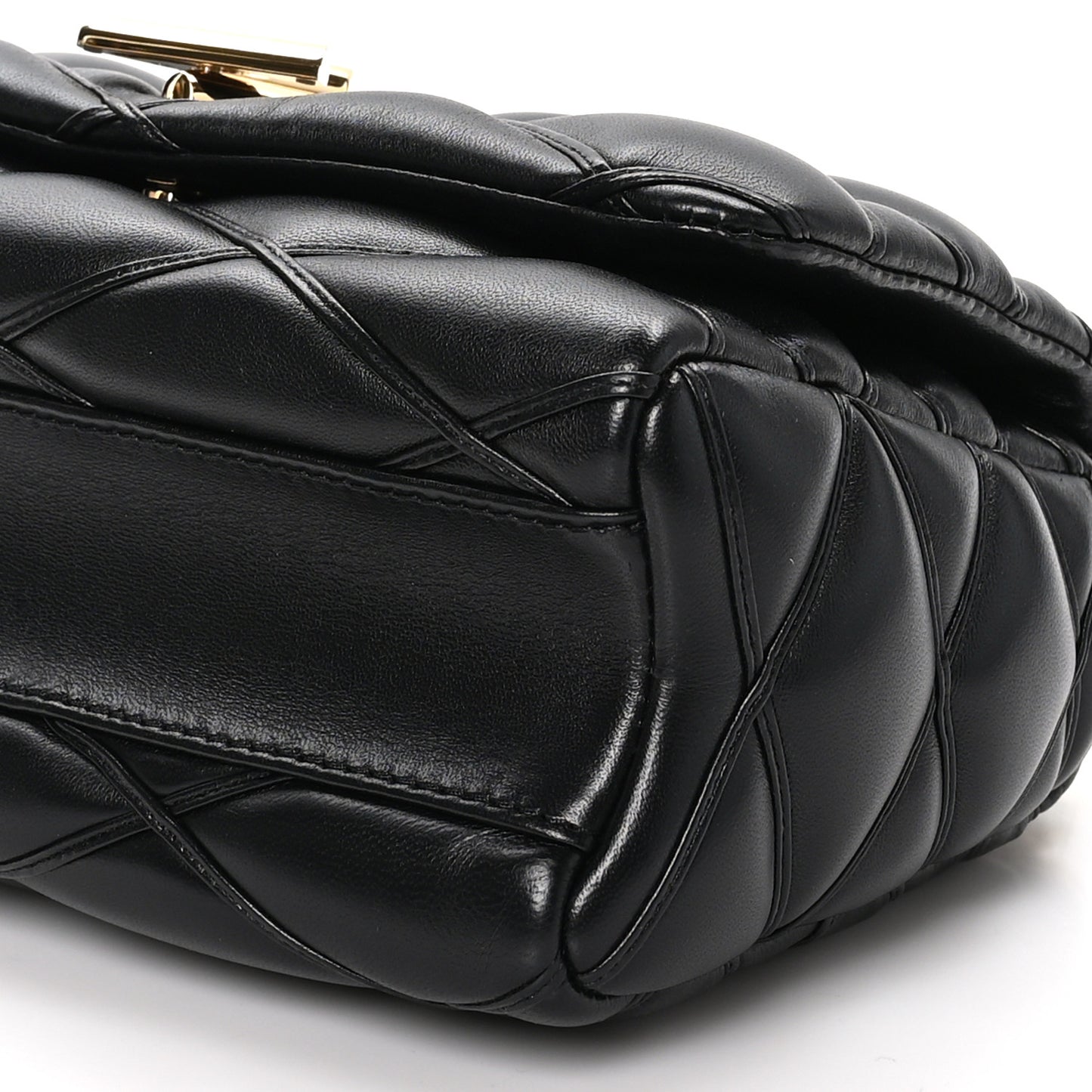 Lambskin Malletage Top Handle GO-14 MM Black