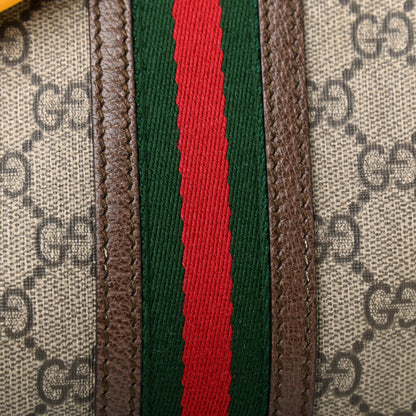 Gucci Soft GG Supreme Monogram Web Neo Vintage Duffle Bag Beige New Acero Crop 10 of 11