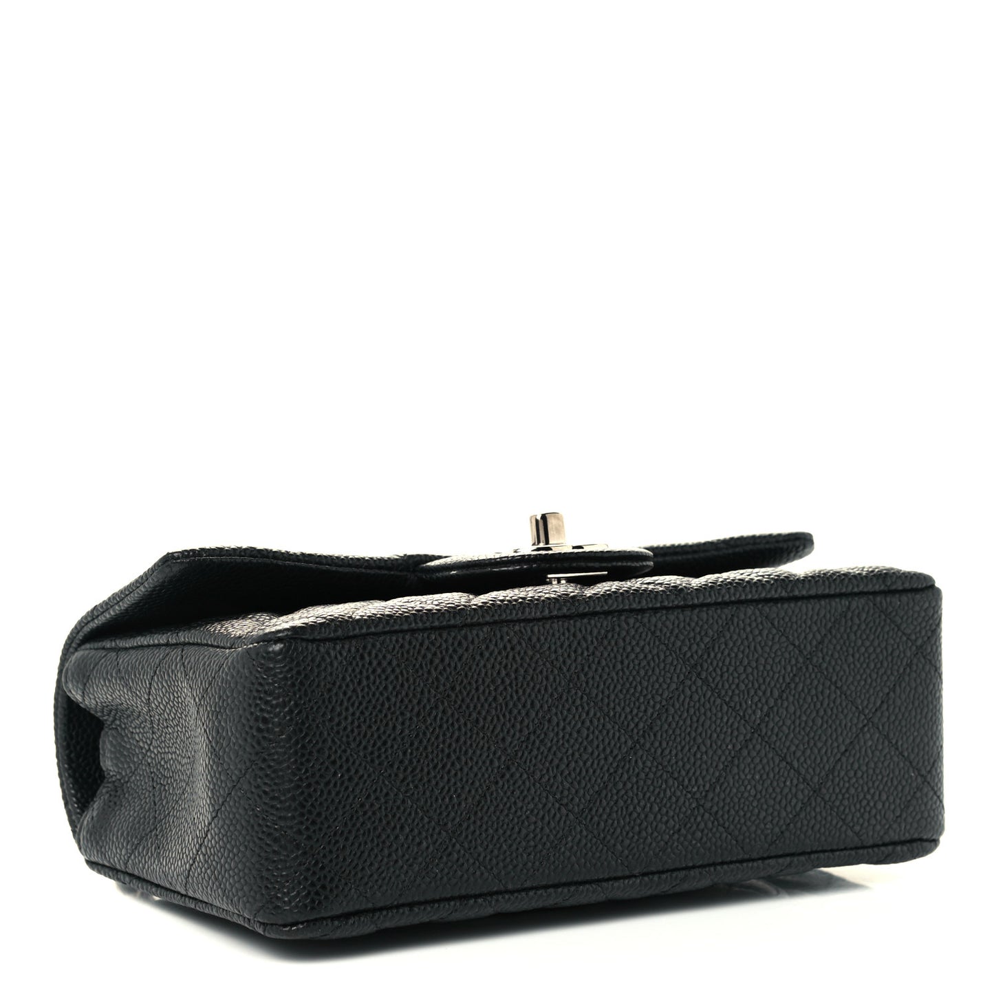 Caviar Quilted Mini Rectangular Flap Black