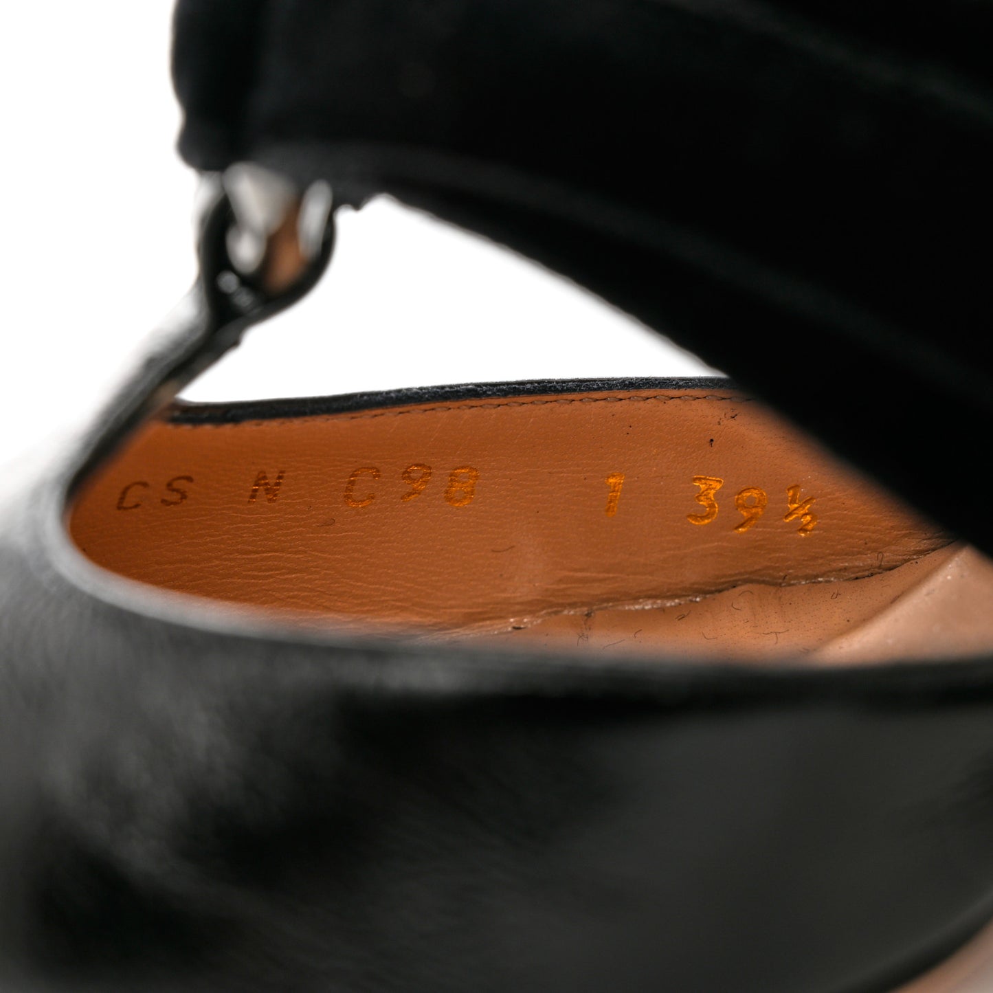 Suede Velvet Lace Up Pumps 39.5 Black