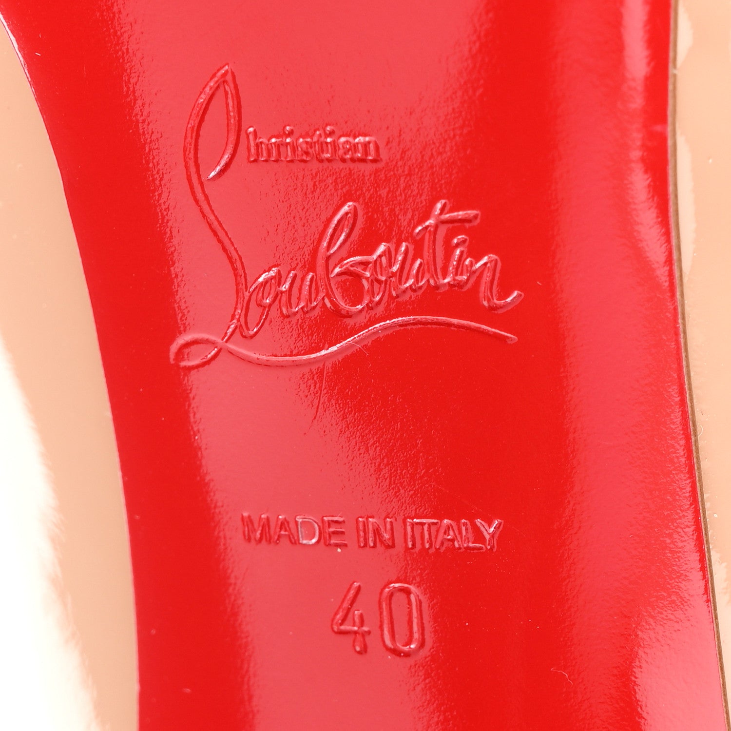 Christian Louboutin Patent Pigalle 85mm Pumps 40 Nude 7 of 9
