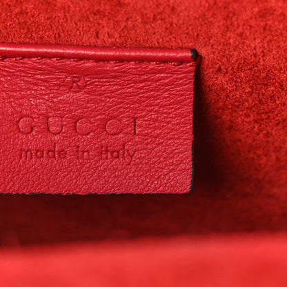 Gucci GG Supreme Monogram Suede Mini Dionysus Shoulder Bag Beige Ebony Vulcanic Red 6 of 13