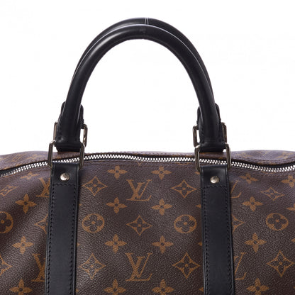 Louis Vuitton Monogram Macassar Keepall Bandouliere 55 8 of 10