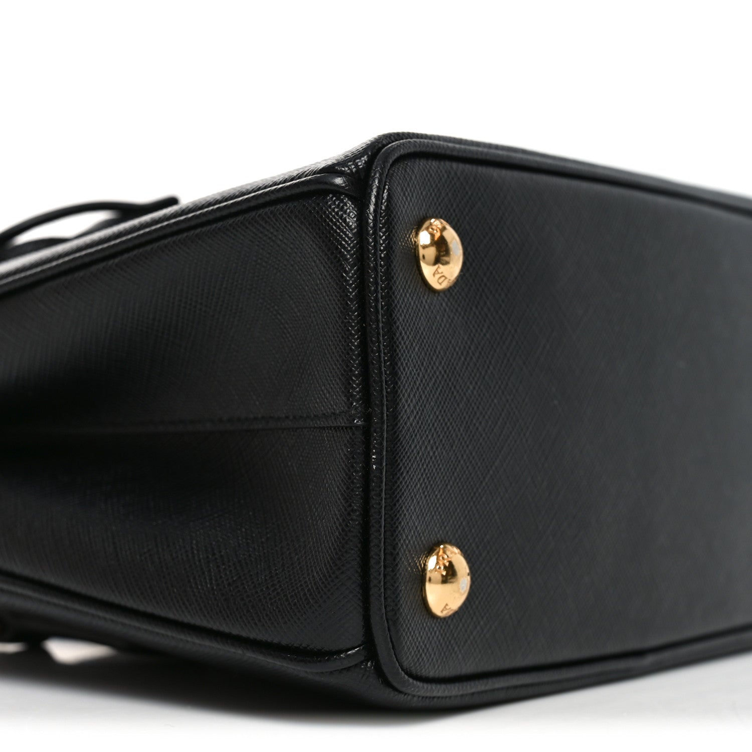 Prada Saffiano Lux Micro Galleria Shoulder Bag Black 8 of 9