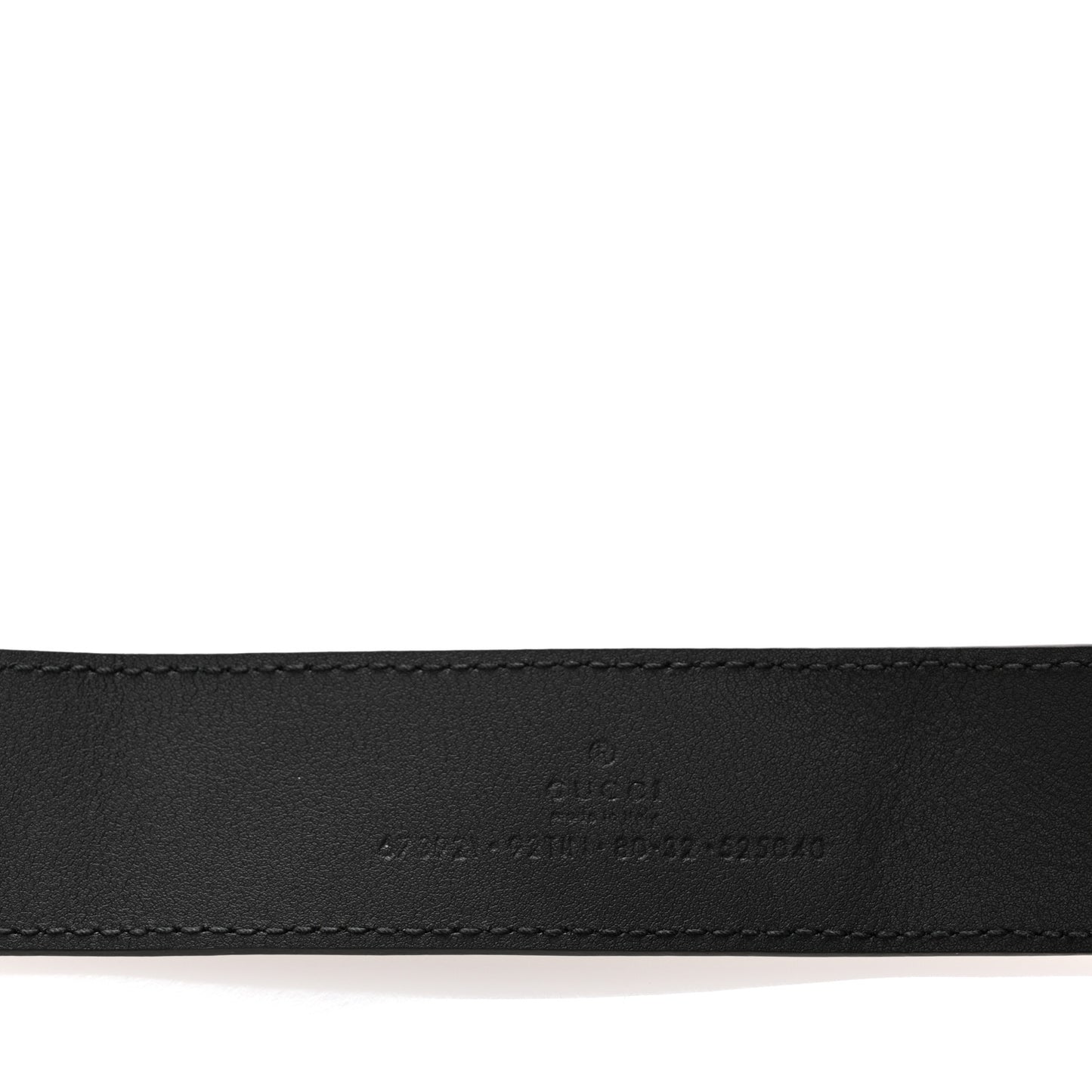 GG Supreme Monogram Plutone Calfskin 35mm Belt 80 32 Black