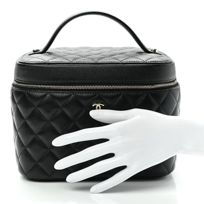 Chanel Caviar Quilted Large Vanity Pouch Black 3 of 10