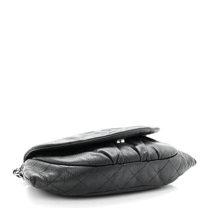 Chanel Caviar Half Moon Wallet On Chain WOC Black 4 of 13