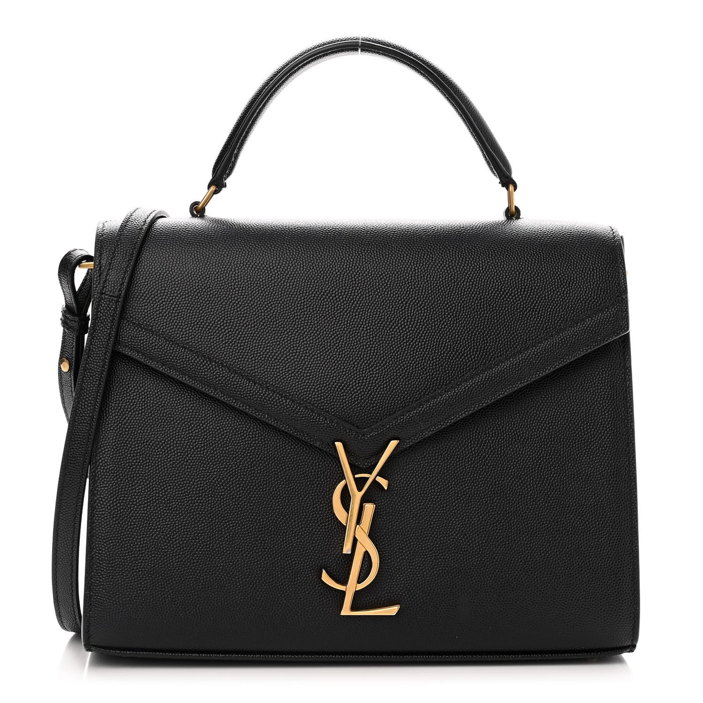 Grain de Poudre Medium Classic Monogram Cassandra Top Handle Black