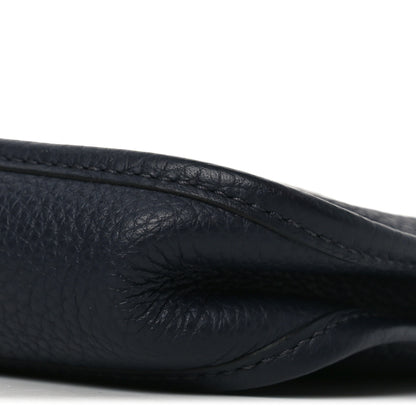 Hermes Taurillon Clemence Evelyne TPM  Bleu Nuit Bleu Indigo 10 of 10