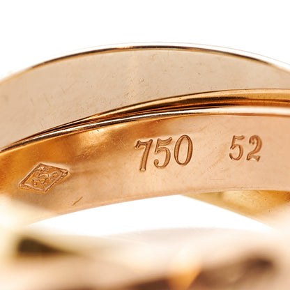 Cartier 18K Pink Yellow White Gold Classic Les Must De Cartier Trinity Ring 52 6 8 of 10