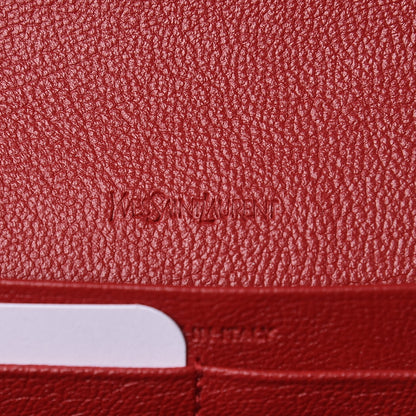 Saint Laurent Calfskin Belle de Jour Chain Clutch Rouge Orient 6 of 11