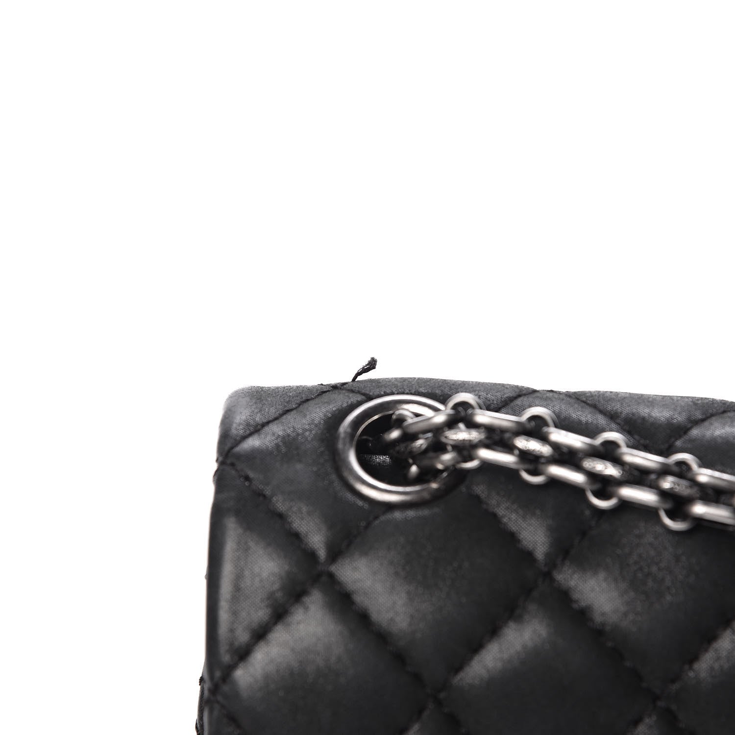 Chanel Iridescent Calfskin Quilted 2.55 Reissue 224 Flap Black 11 of 18