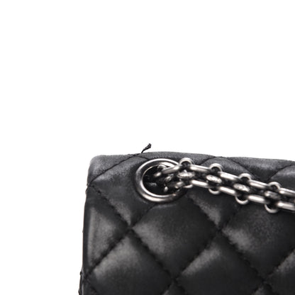 Chanel Iridescent Calfskin Quilted 2.55 Reissue 224 Flap Black 11 of 18
