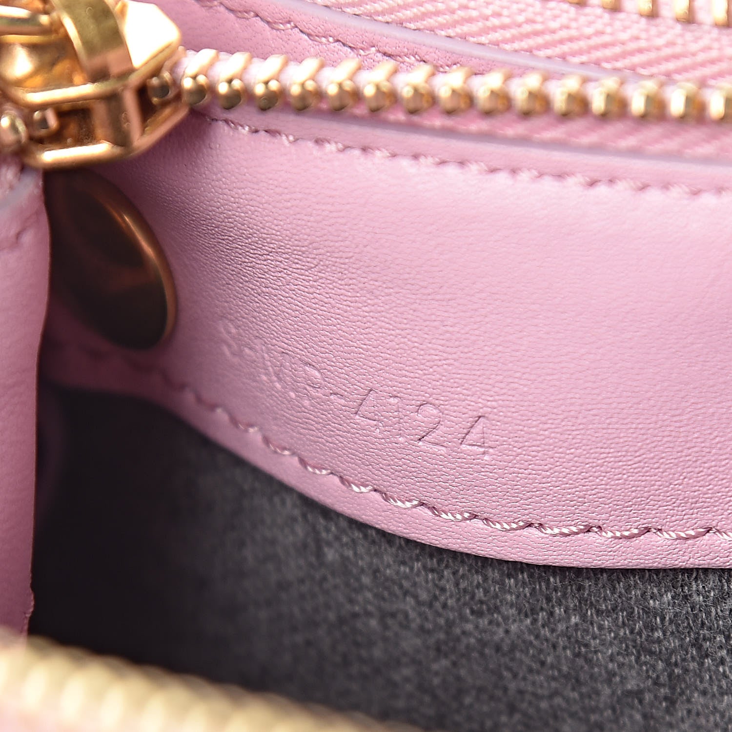 Celine Lambskin Small Trio Crossbody Bag Antique Rose 9 of 19