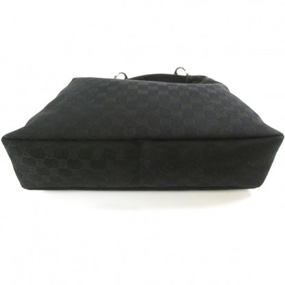 Gucci Monogram Medium Horsebit Chain Hobo Black 4 of 11