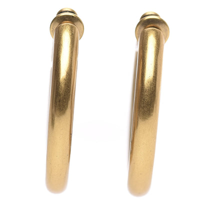 Christian Dior Metal 30 Montaigne Hoop Earrings Aged Gold 2 of 5