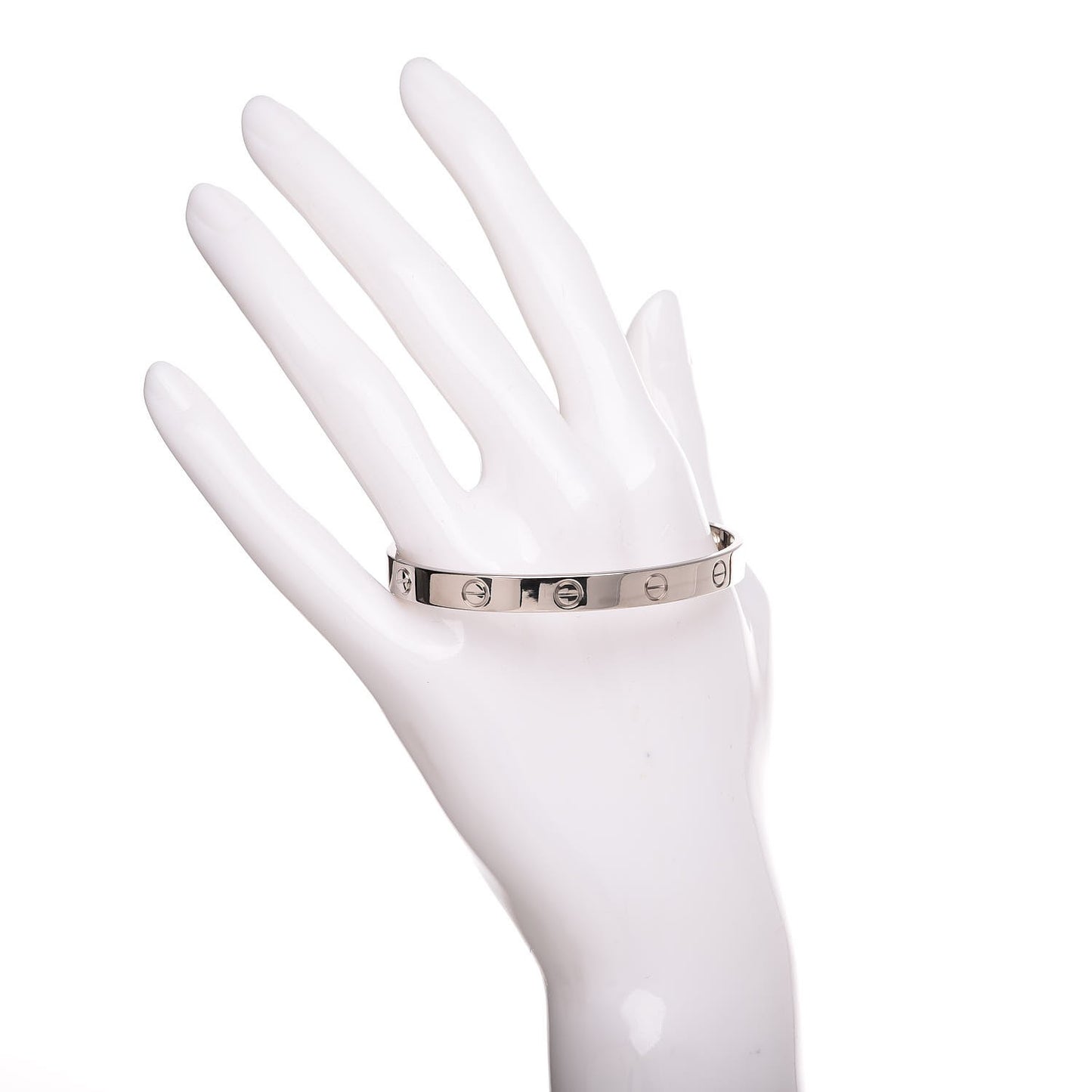 18K White Gold LOVE Bracelet 18