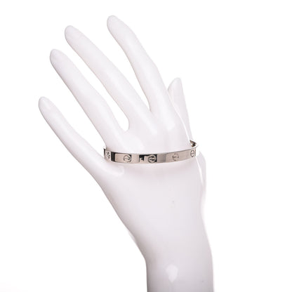 Cartier 18K White Gold LOVE Bracelet 18 2 of 7