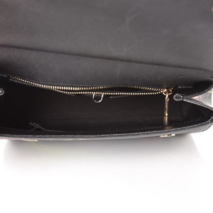 Dolce & Gabbana Dauphine Tulip Print Medium Miss Sicily Satchel Black 6 of 9