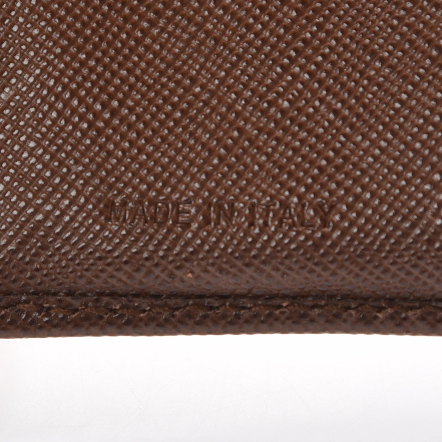 Saffiano Tri-Fold Compact Wallet Cacao