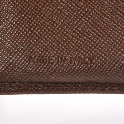Prada Saffiano Tri-Fold Compact Wallet Cacao 8 of 14