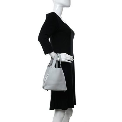 Hermes Taurillon Clemence Picotin Lock 18 PM Bleu Pale 2 of 11