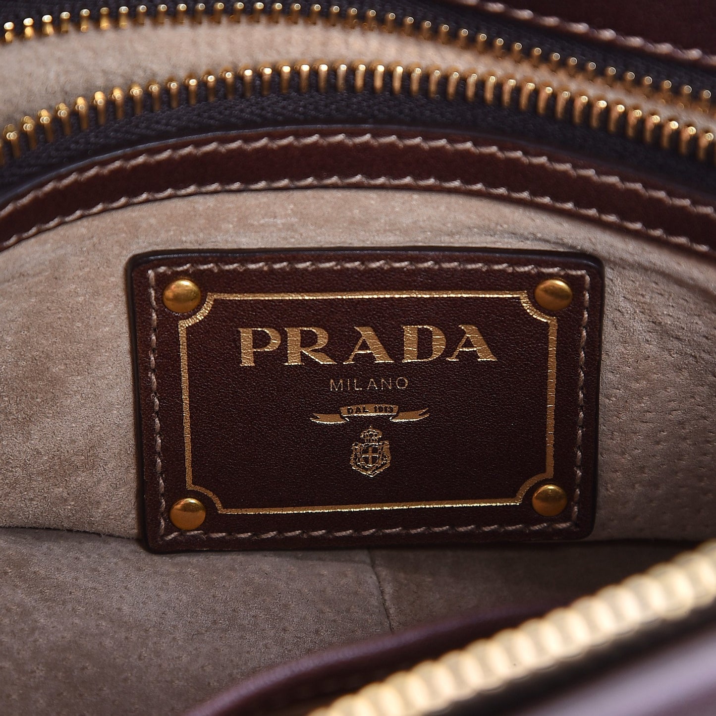 Soft Calf Shopping Satchel Nocciolo