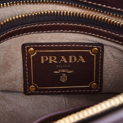 Prada Soft Calf Shopping Satchel Nocciolo 6 of 15