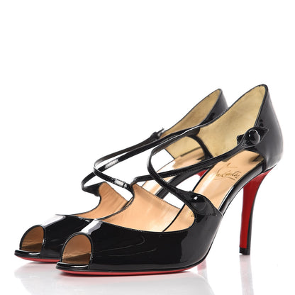 Christian Louboutin Patent Debriditoe 85 Pumps 36.5 Black 2 of 8