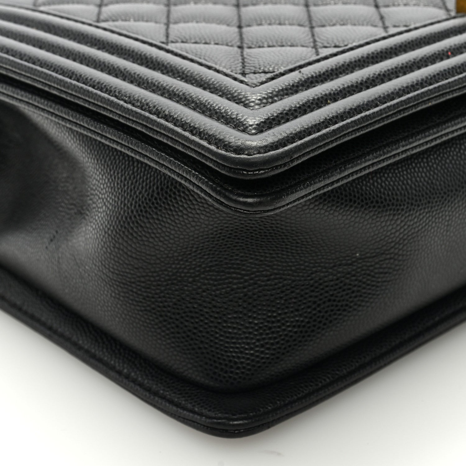 Chanel Caviar Quilted New Medium Boy Flap Black 8 of 10